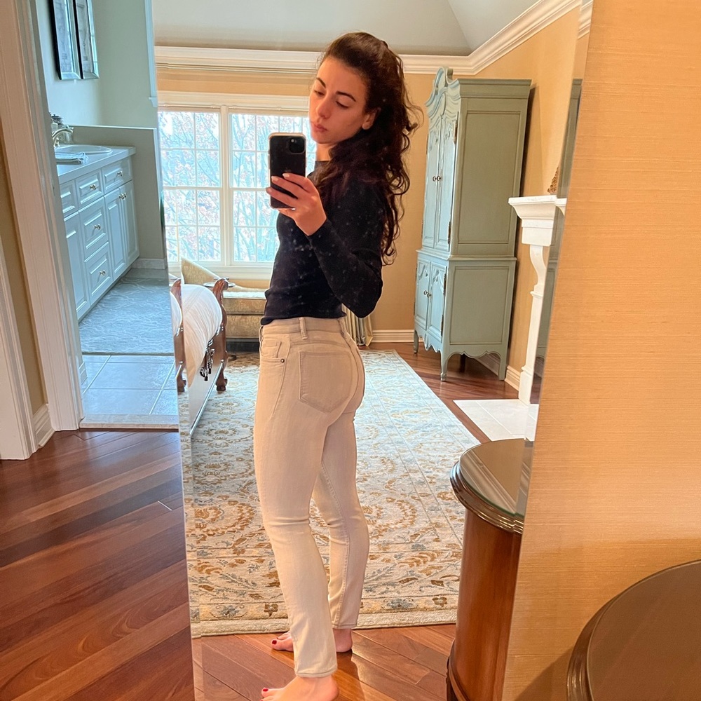 All Saints light wash grey jeans